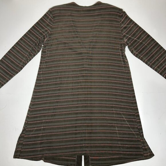 Vtg Rabbit Rabbit Rabbit 2pc Slinky Slip On Dress & Cardigan Set Striped Sz 10M - Picture 8 of 12